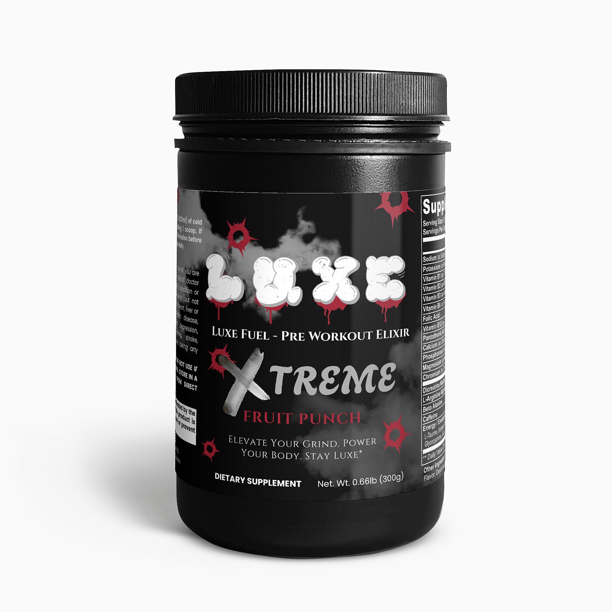LUXE Fuel Pre Workout Elixir (Fruit Punch)