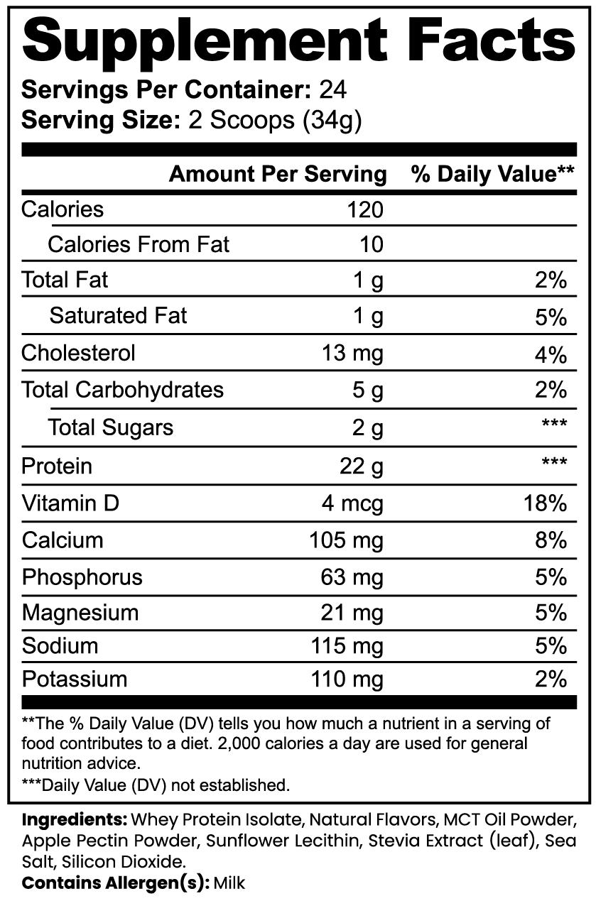 LUXE Fuel Whey Isolate Protein (Vanilla)