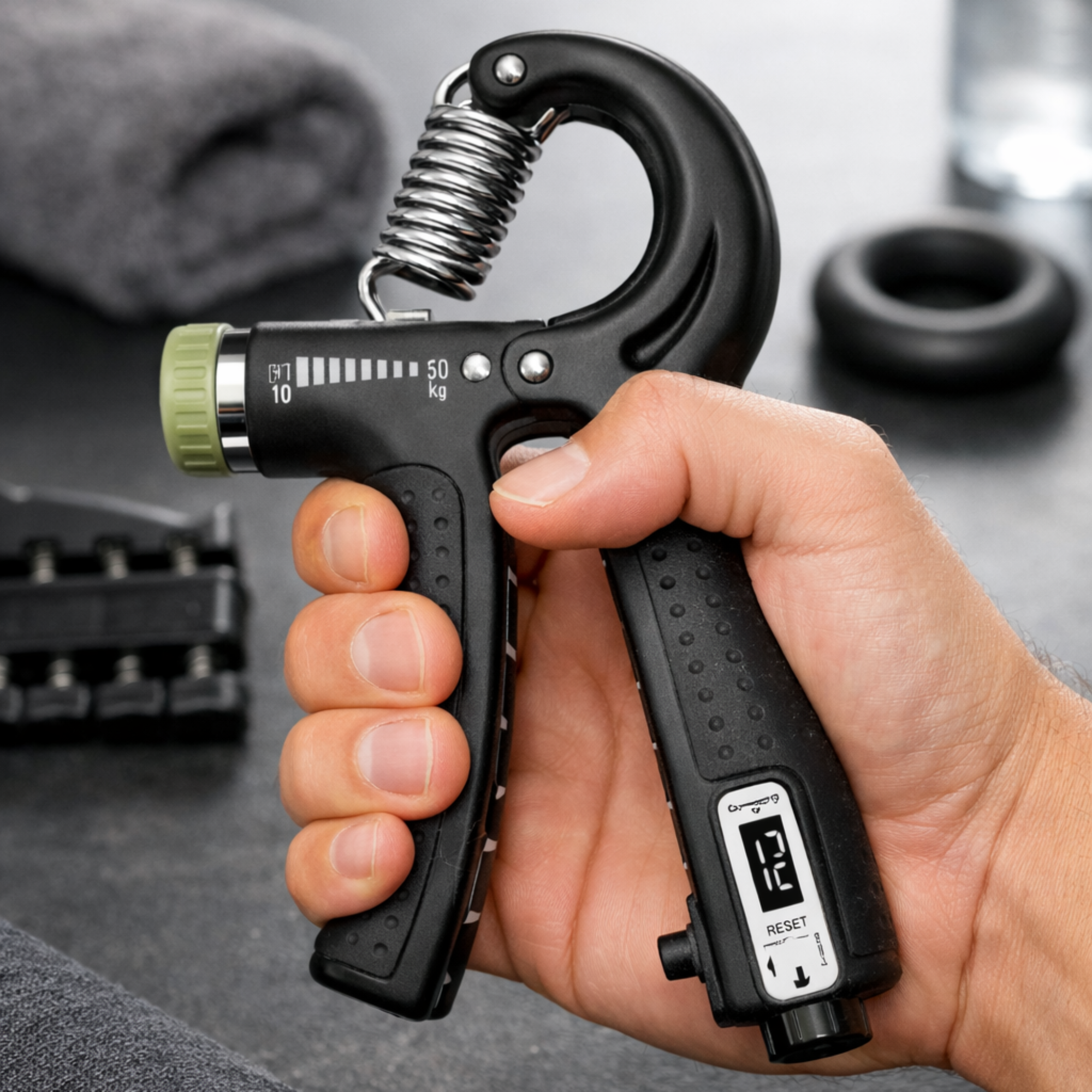 Gym Fitness Adjustable Count Hand Grip Set